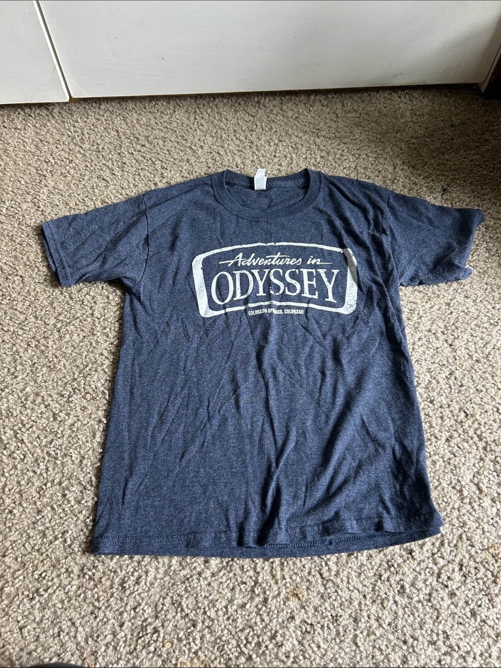 Jerzees Navy 'Adventures in Odyssey' Graphic Tee